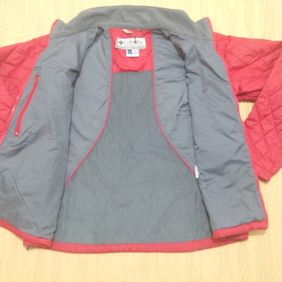 Columbia Vertex Interchange Women's Rain Jacket Extra Large Red Full Zip Hiking - Picture 9 of 16
